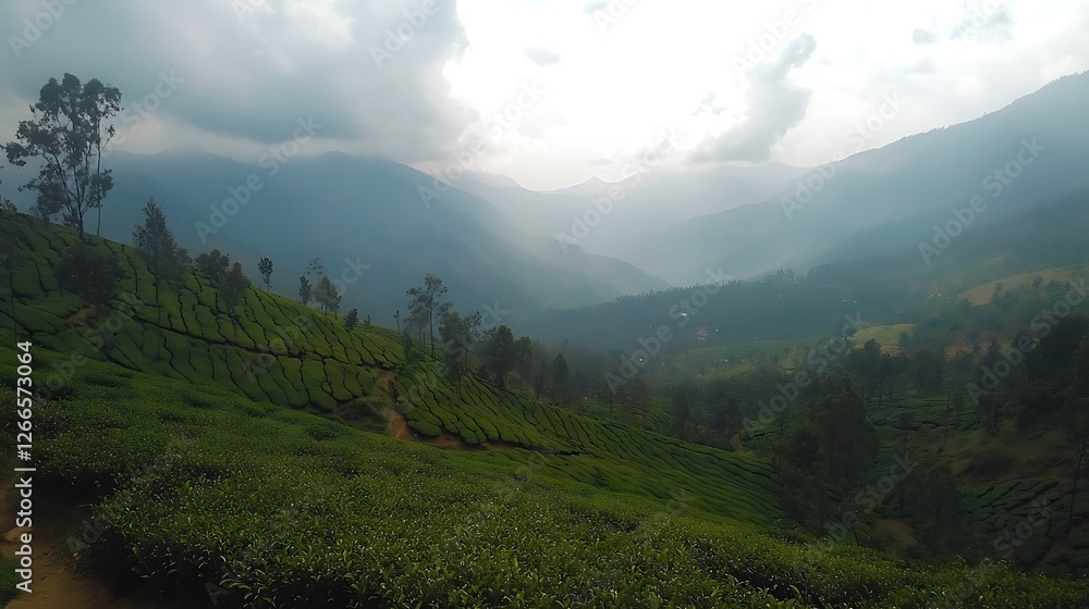 Fototapeta premium mountain landscape with clouds