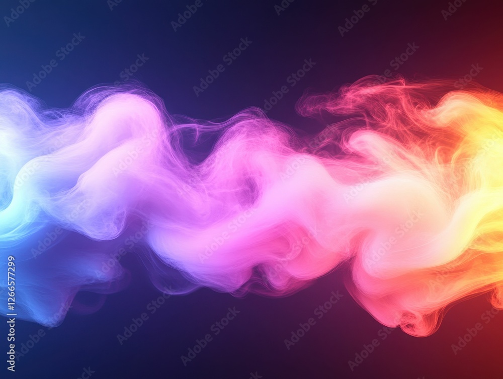 Fototapeta premium Colorful Smoke Wave Design Background