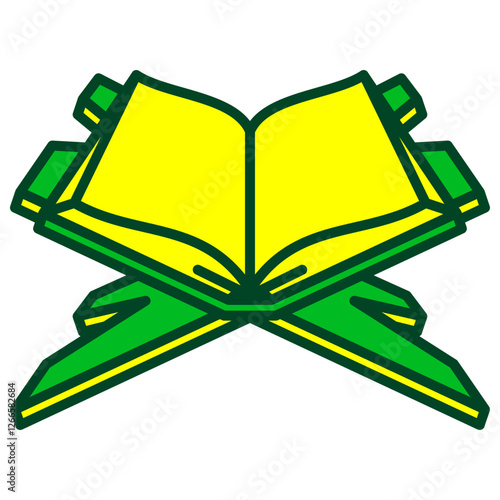 Filled Line Al Quran Icon
