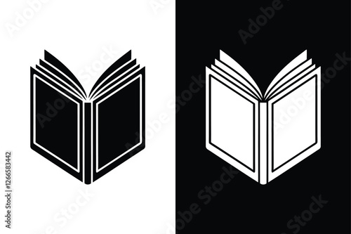 Book Icon Illustration. Flat Design for Education and Reading