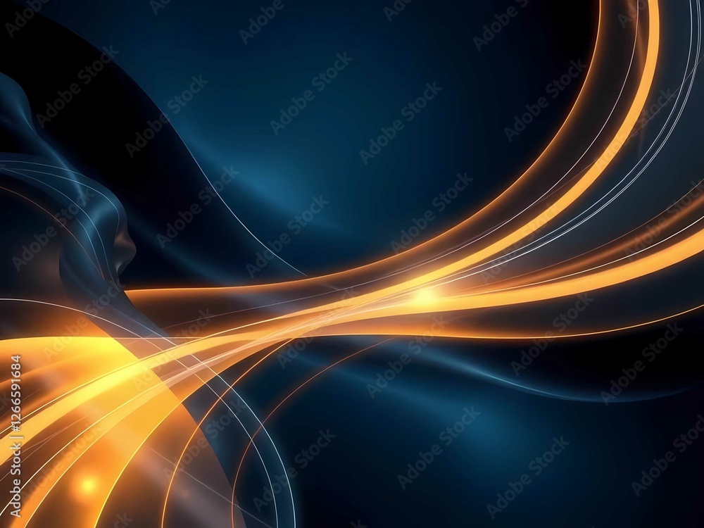 Naklejka premium Minimalist elegance with abstract curves, blending luxury, professionalism, and exclusivity through modern, dynamic, and aesthetic compositions