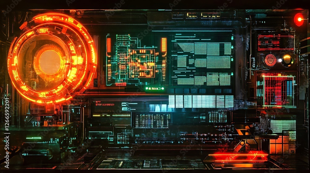 Obraz premium abstract technology background