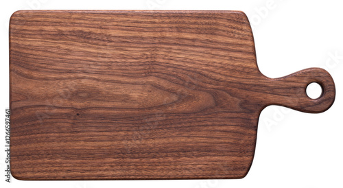 Handmade Black Walnut Wood Cutting Board. Walnut Wood Pallet. wooden chopping board isolated