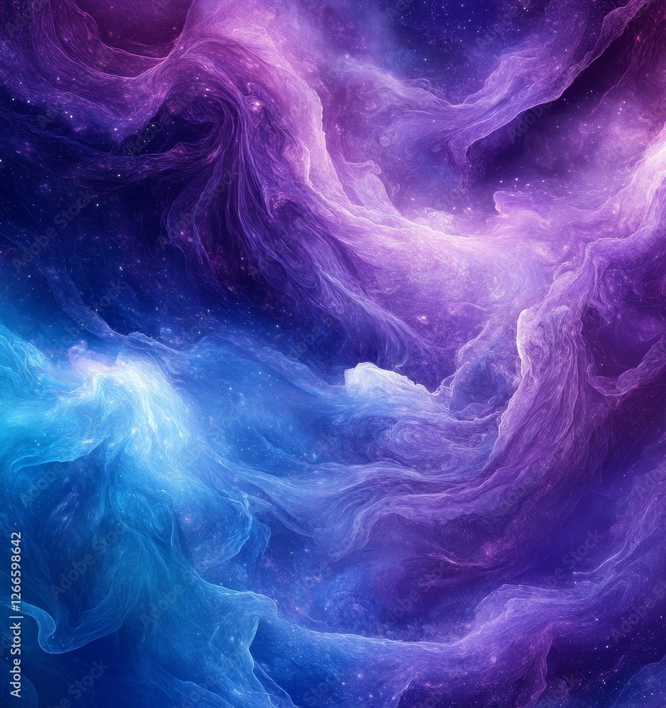 Fototapeta premium Purple and Blue Colors Digital Background, Generative AI