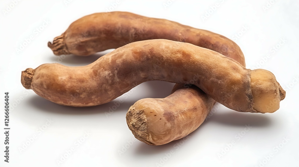 Tamarind on a white background. Close up. Isolated. Tamarind on a white background. Close up. Isolated.
