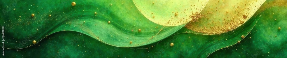 Green gold white; heavily textured abstract art , elegant, home decor Green gold white; heavily textured abstract art , elegant, home decor