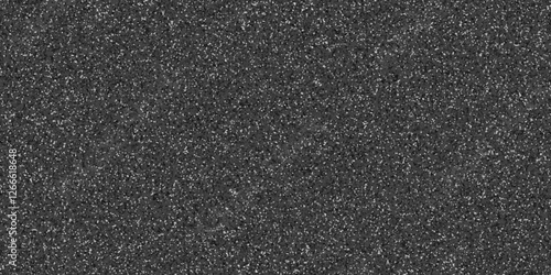 Abstract design with black paper background and terrazzo flooring texture. Terrazzo design with white polished sandstone wall texture. this design are uses for Quartz surface white.	