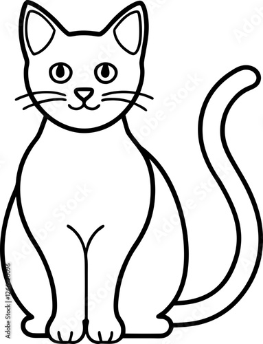 Cat LIne Art