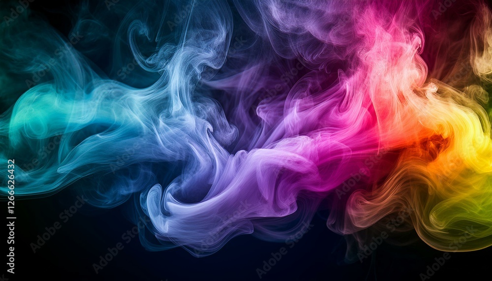 Fototapeta premium Get creative with colorful smoke displays. 