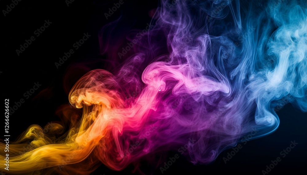 Fototapeta premium Celebrate life�fs moments with colorful smoke. 