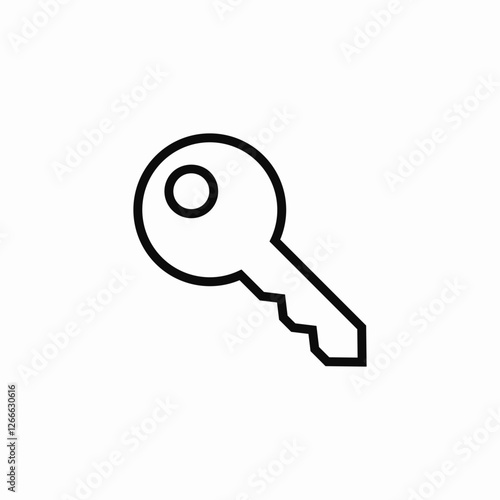 key safety icon sign vector