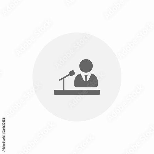 speech professional icon sign vector