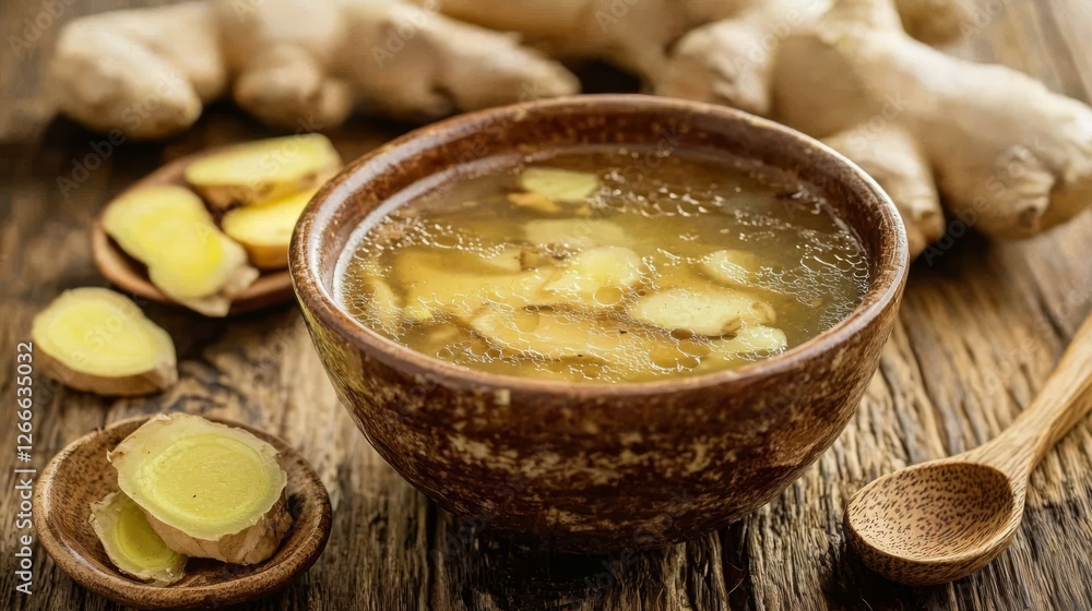 The healthful properties of ginger and garlic make Chinese soup a nutritious choice. The healthful properties of ginger and garlic make Chinese soup a nutritious choice.