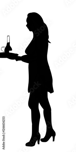 Silhouette of character in different poses