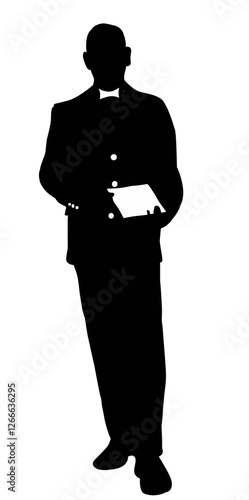 Silhouette of character in different poses