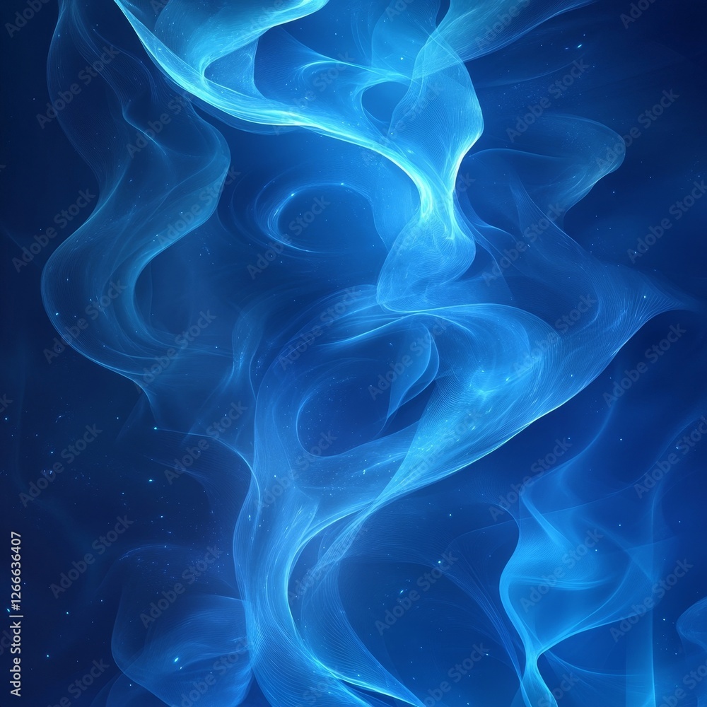 Obraz premium Abstract Blue Digital Background Design, Generative AI