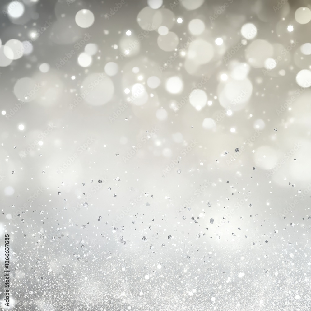 Soft Silver Bokeh Background with Light Flare and Shimmering Effect Soft Silver Bokeh Background with Light Flare and Shimmering Effect