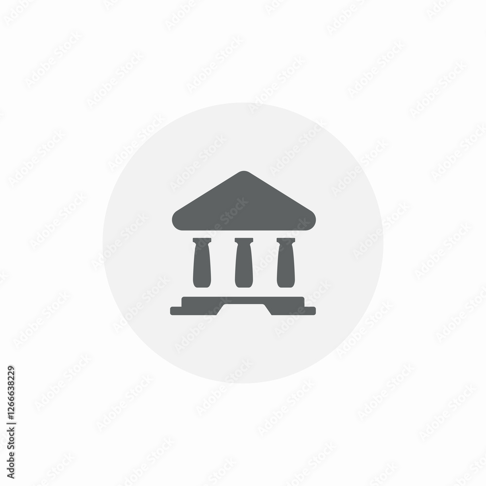 ancient building icon sign vector ancient building icon sign vector