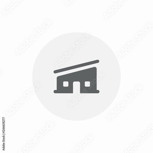 angle building icon sign vector
