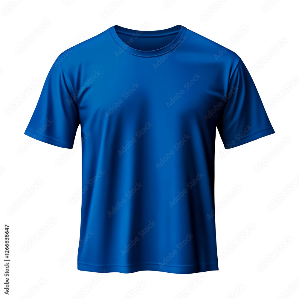 Blue T-shirt template isolated on a transparent background. Blue T-shirt template isolated on a transparent background.