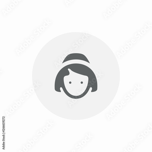 cabin crew icon sign vector