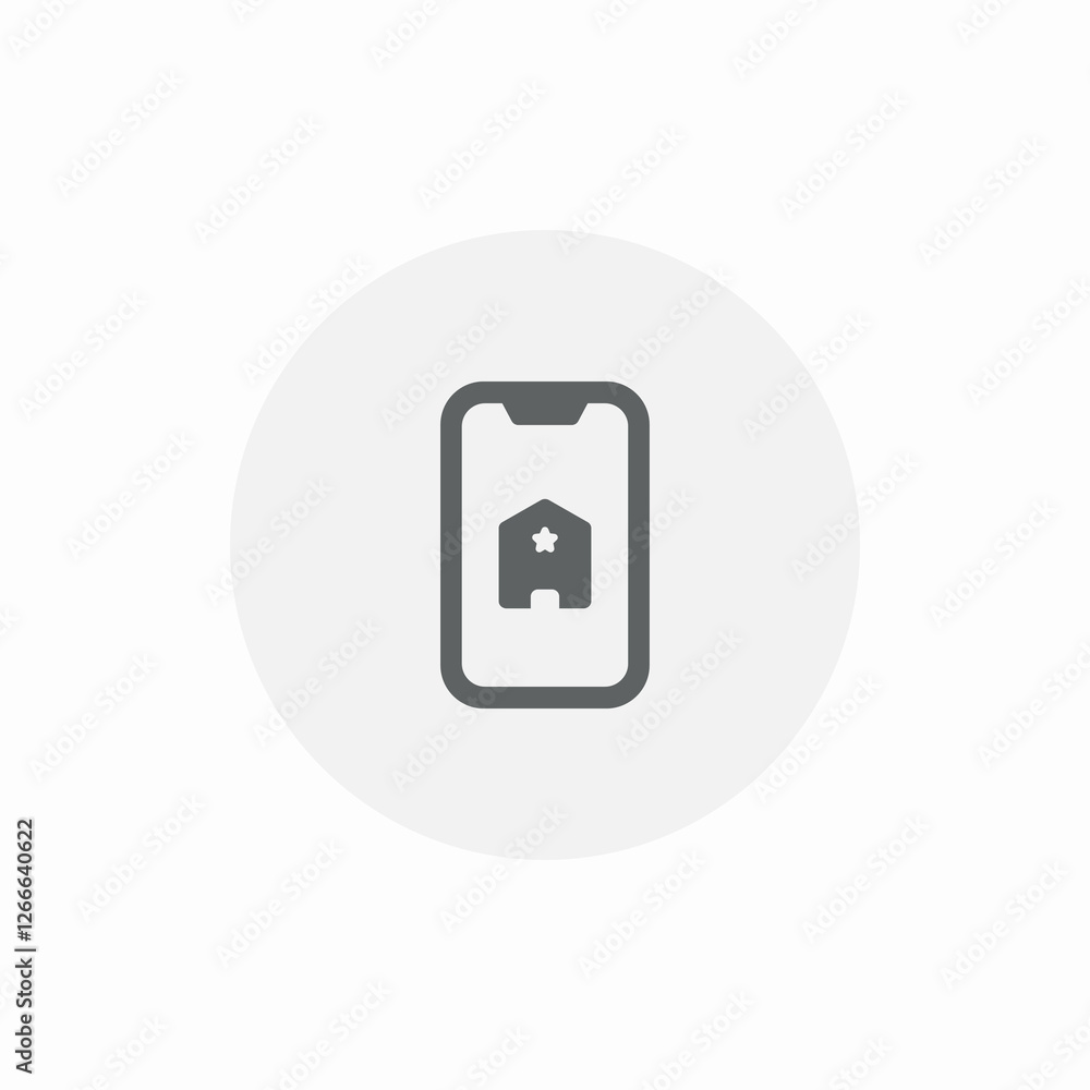 mobile housing icon sign vector mobile housing icon sign vector