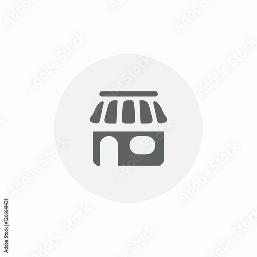 tent store icon sign vector