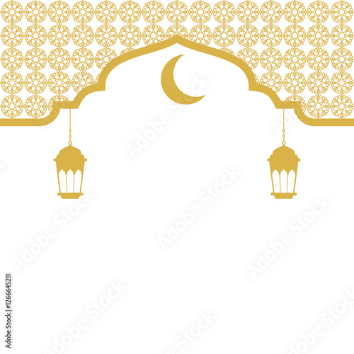 Islamic Header with Lantern