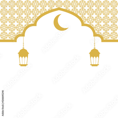 Islamic Header with Lantern