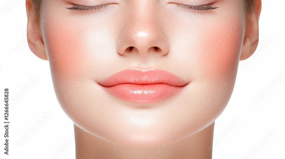 Serene woman with closed eyes, a portrait of tranquility, peace and inner harmony Serene woman with closed eyes, a portrait of tranquility, peace and inner harmony