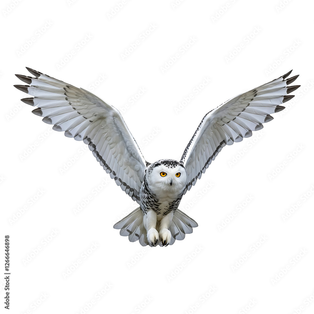 Fototapeta premium Snowy Owl in Majestic Flight