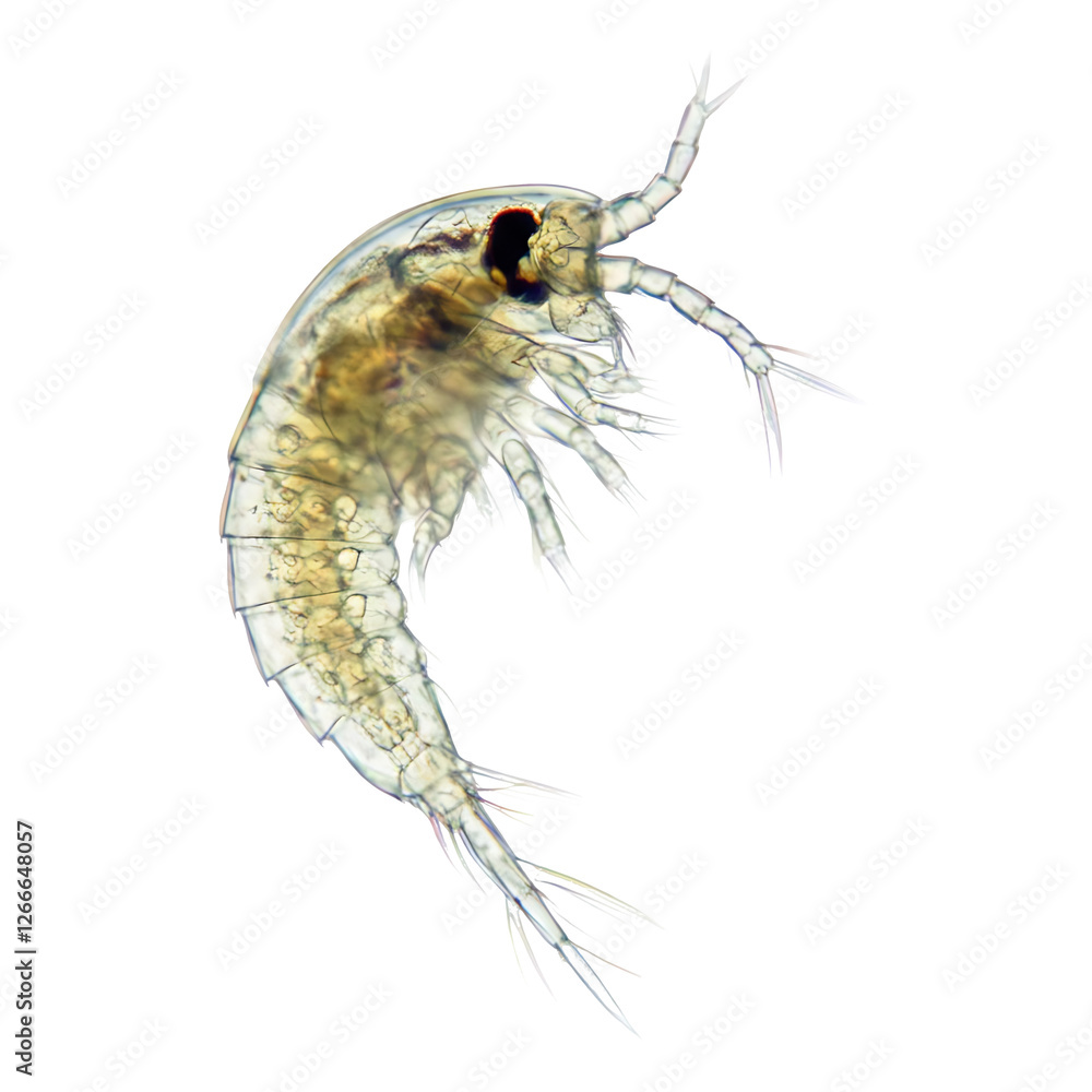 Microscopic Crustacean Under Magnification Microscopic Crustacean Under Magnification