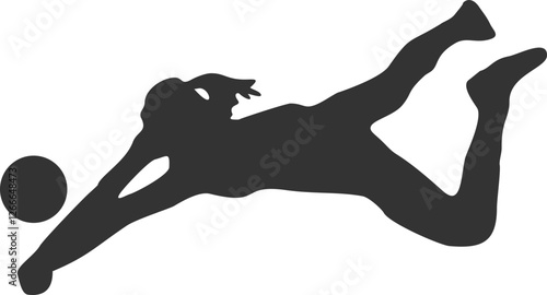 People Playing Volley Ball Silhouette