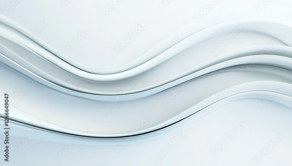 Abstract White Wave Background with Subtle Texture and Smooth Curves Abstract White Wave Background with Subtle Texture and Smooth Curves