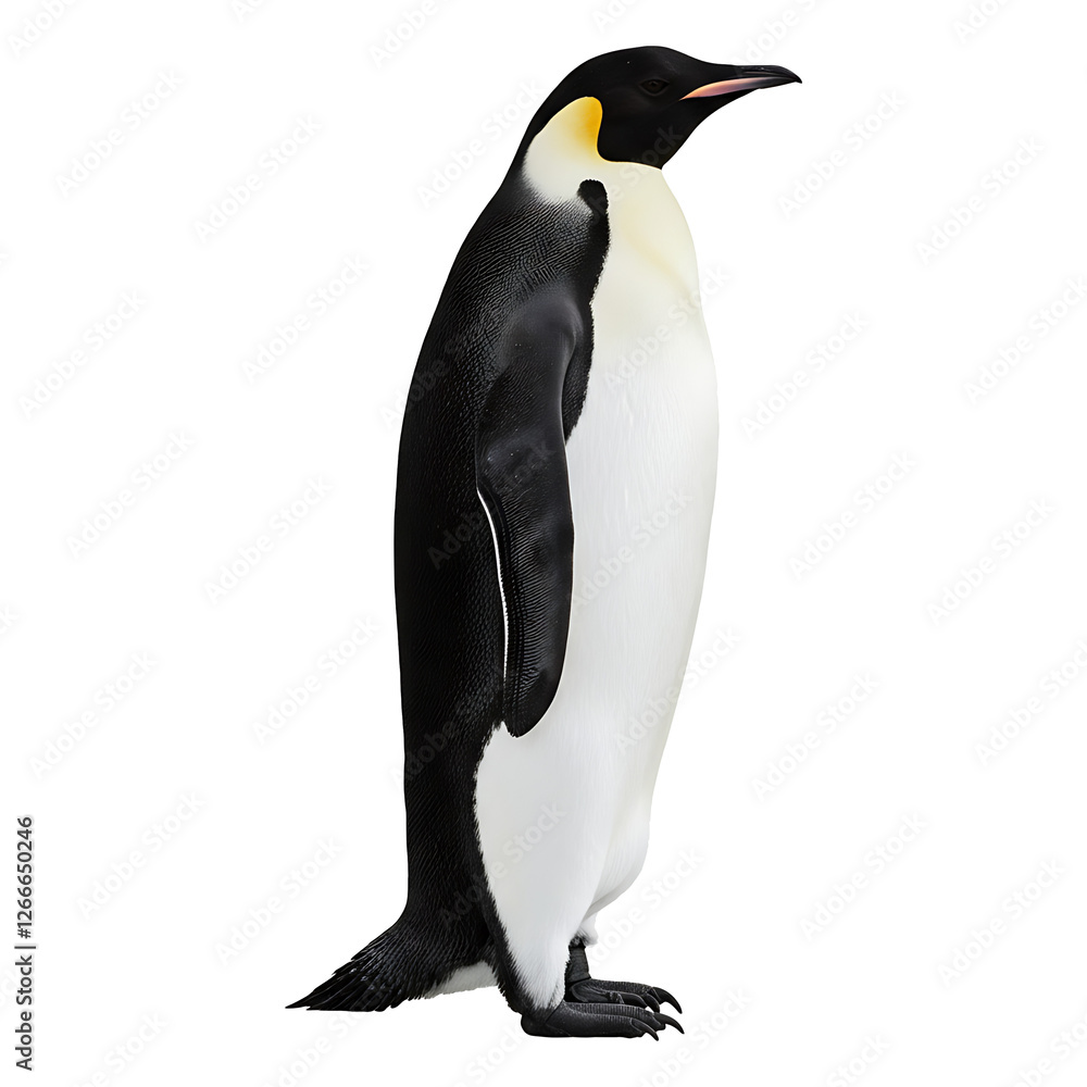 Fototapeta premium Majestic Emperor Penguin in Profile
