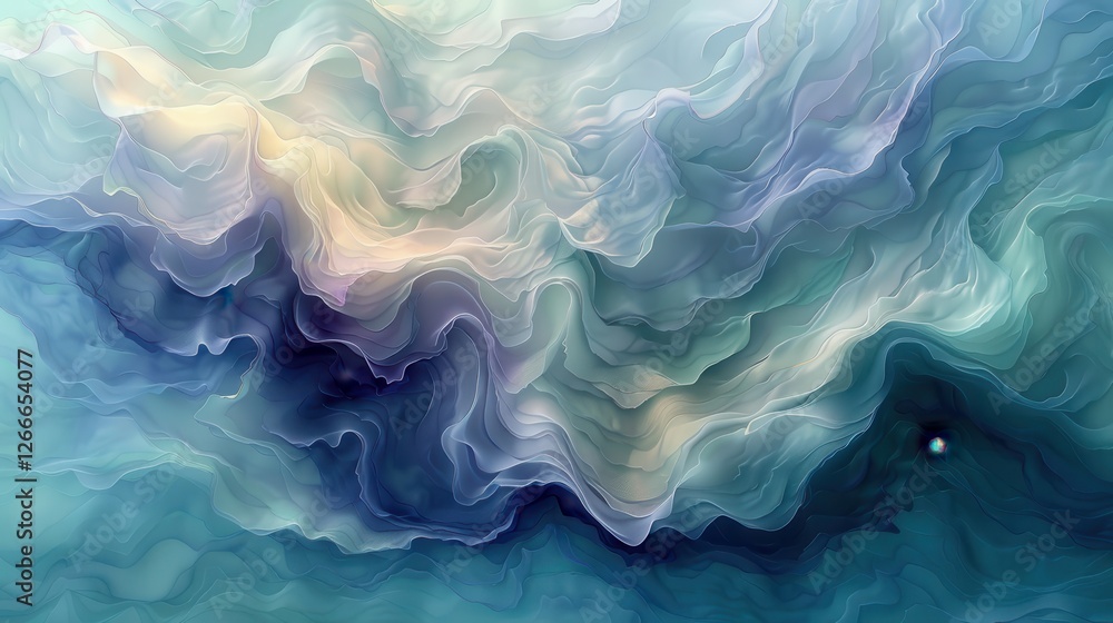 Abstract Teal and Blue Wave Background Texture Abstract Teal and Blue Wave Background Texture