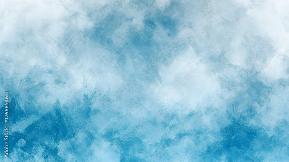 Fototapeta premium Abstract Watercolor Texture Background in Shades of Blue and White