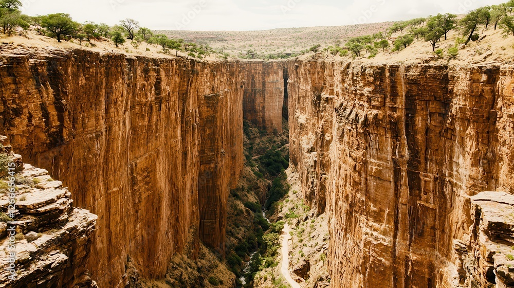 Majestic Canyon Landscape Steep Cliffs Scenic Valley Majestic Canyon Landscape Steep Cliffs Scenic Valley