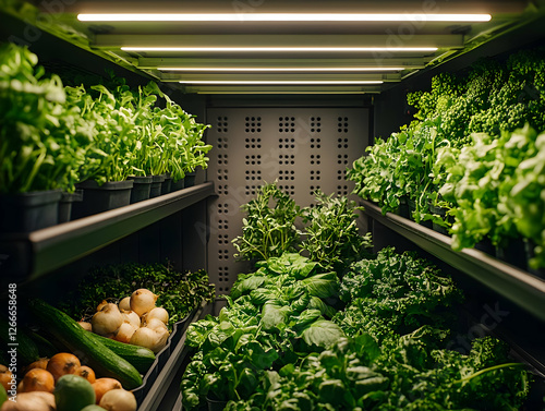 Grocery Refrigerated Produce Section photo