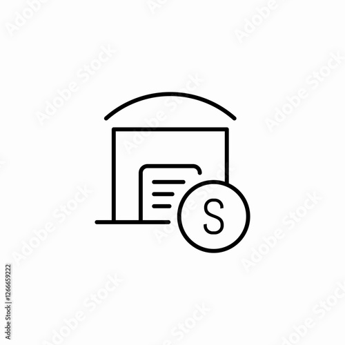 garage sale icon sign vector