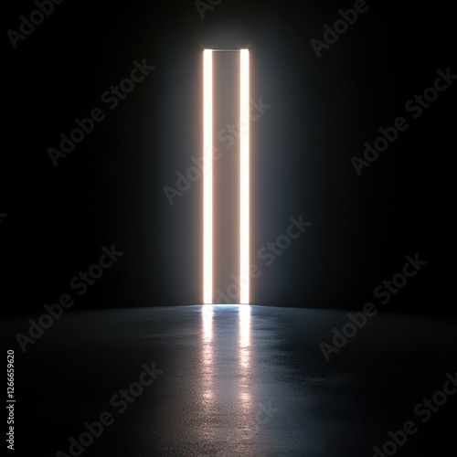 glow background, white