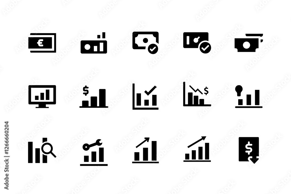 Essential business icons for professional use Essential business icons for professional use