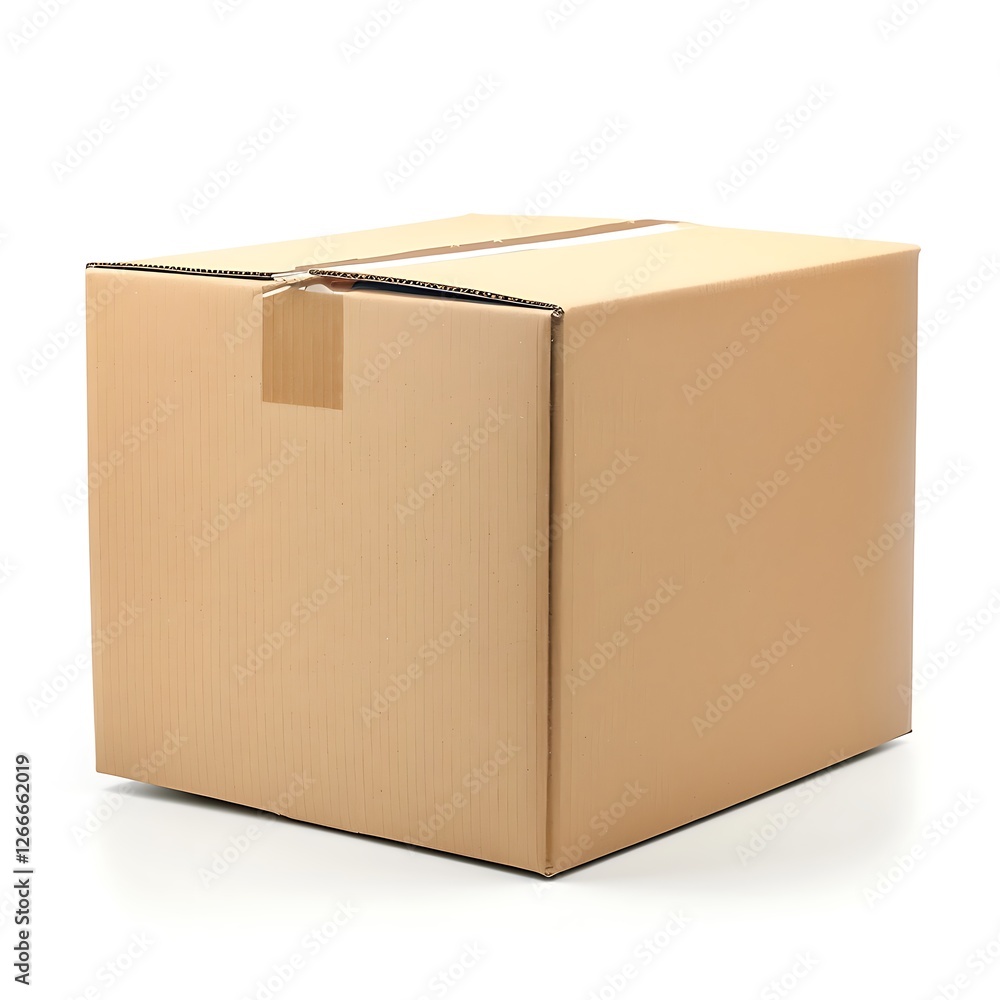 Cardboard box isolated on white background Cardboard box isolated on white background