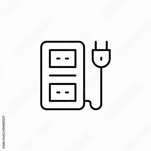 plug outlet icon sign vector