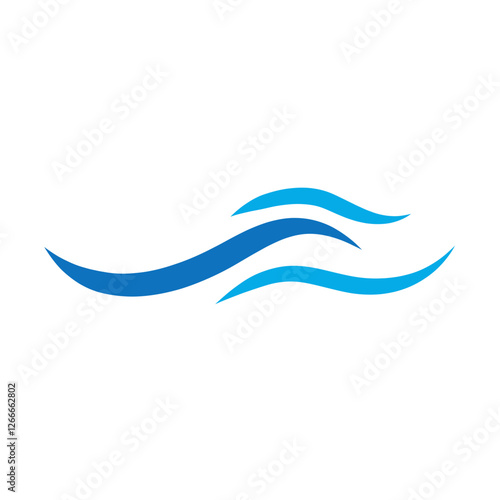 Wallpaper Mural water waves vector illustration Torontodigital.ca