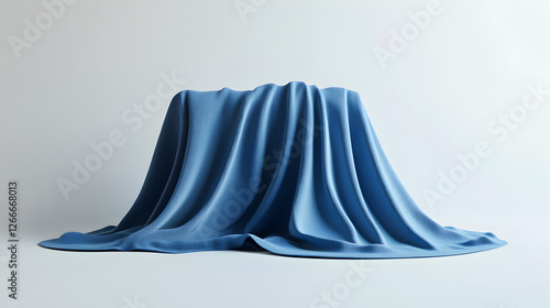 a beautiful blue fabric