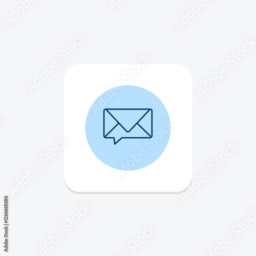 Message pentaglow, vector, pixel perfect, illustrator file