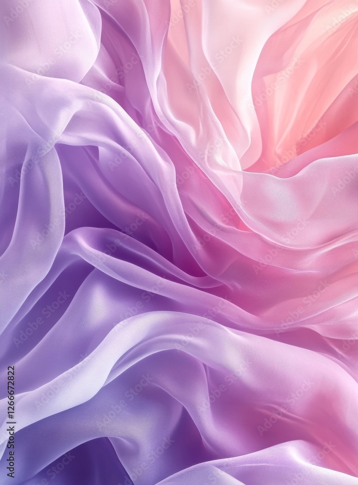 Fototapeta premium Soft Silk Fabric Waves