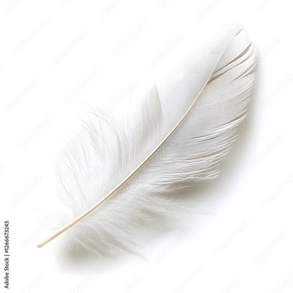 A delicate feather barely floating A delicate feather barely floating