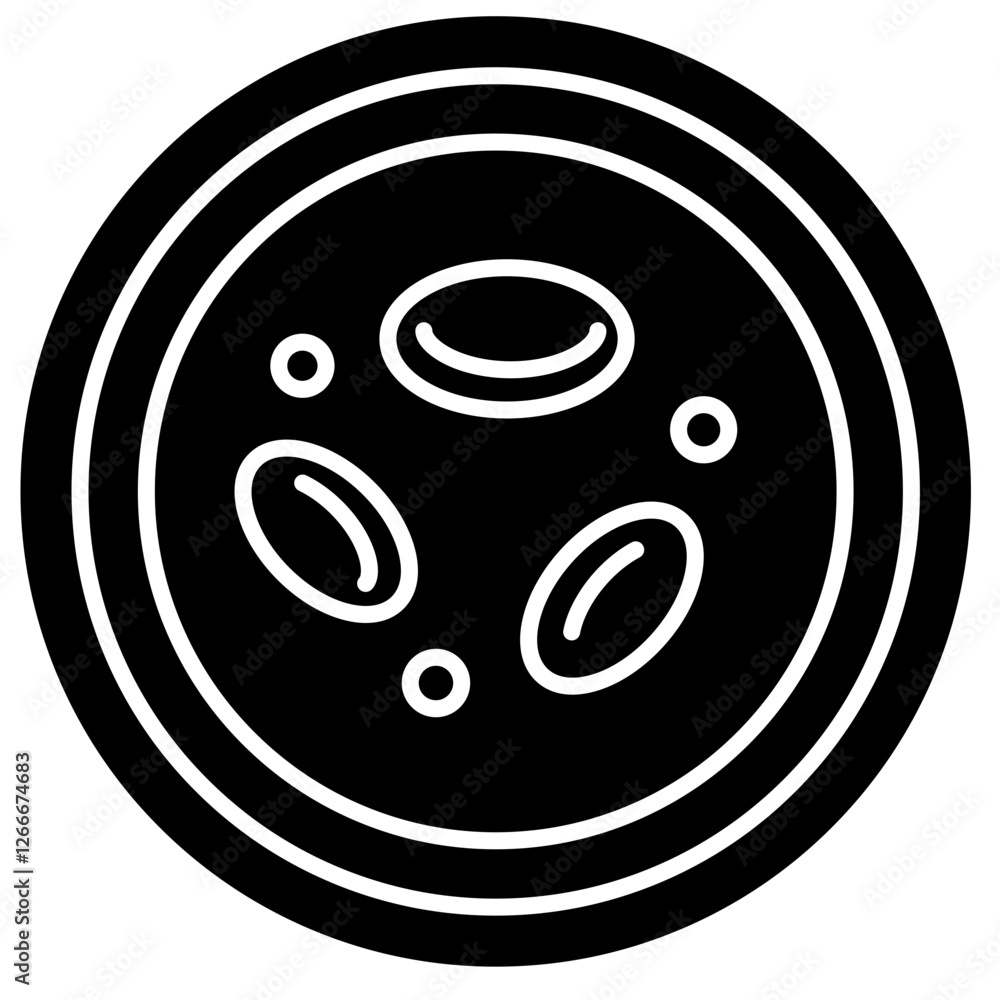 Fototapeta premium erythrocytes hypertonic icon